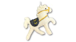 Hovedbilde Liten, hvit hest